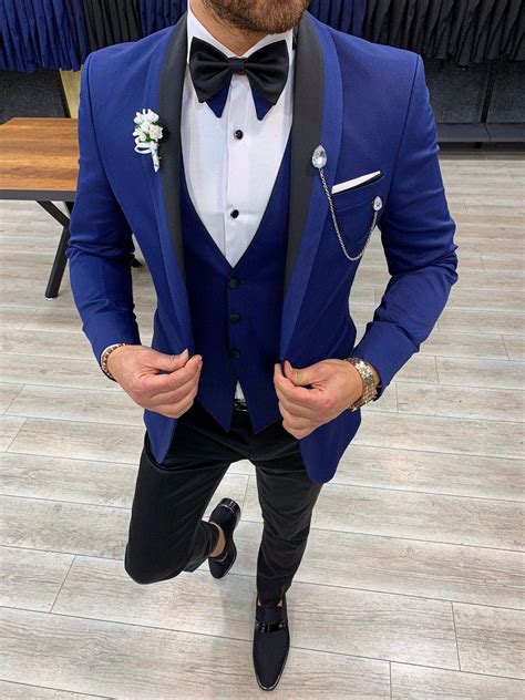 blue prom suits.